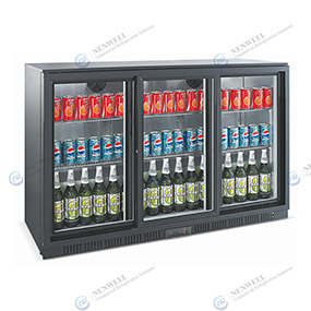 3 Sliding Door Back Bar Cooler Bottle Chiller Best Buy for Sale